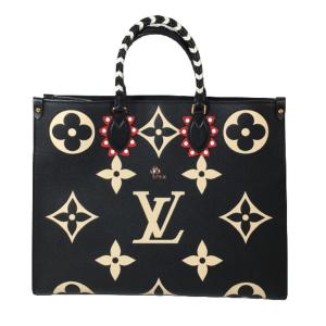 【中古】【ほぼ未使用品】Louis Vuitton ルイヴィトン 20年製 モノグラム ジャイアント アンプラント オンザゴー GM 2WAYトートバッグ M45373｜overlap