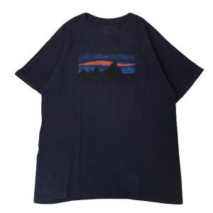 Patagonia パタゴニア Tシャツ 半袖 ロゴ ネイビー 紺 L｜overlap