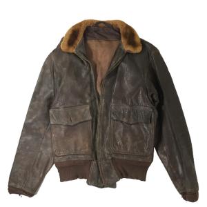 86s US NAVY ORCHARD M/C DIST INC G-1 レザーフライトジャケット