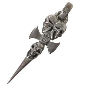 Gaboratory ガボール ガボラトリー GABOR ネックレス トリプルスカルダガー Triple Skull Dagger Pendant｜overlap