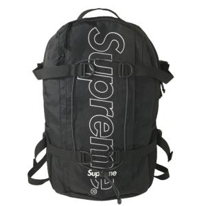 Supreme シュプリーム Backpack 18FW Black バックパック バッグ リュック ブラック 黒 BAG 18AW｜overlap