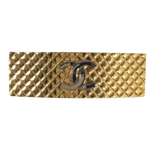 CHANEL シャネル バレッタ ヘアアクセサリー ココマーク ビンテージ ゴールド 98A