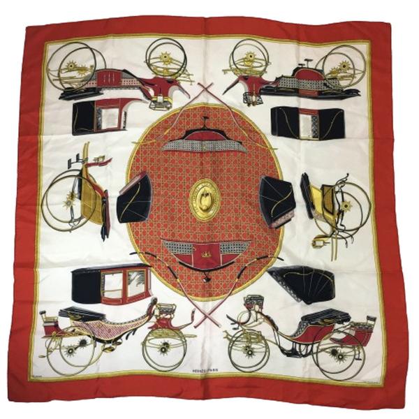 エルメス HERMES カレ90 CARRE シルクスカーフ LES A VOITURES A TR...