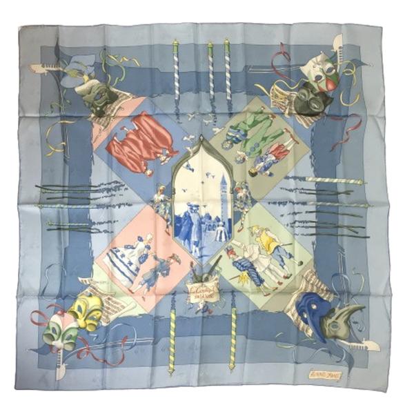 エルメス HERMES カレ90 CARRE シルクスカーフ ヴェニスの船祭り