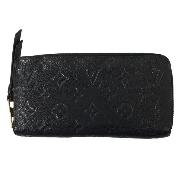 Louis Vuitton ルイヴィトン モノグラム アンプラント ジッピーウォレット ノワール ラ...