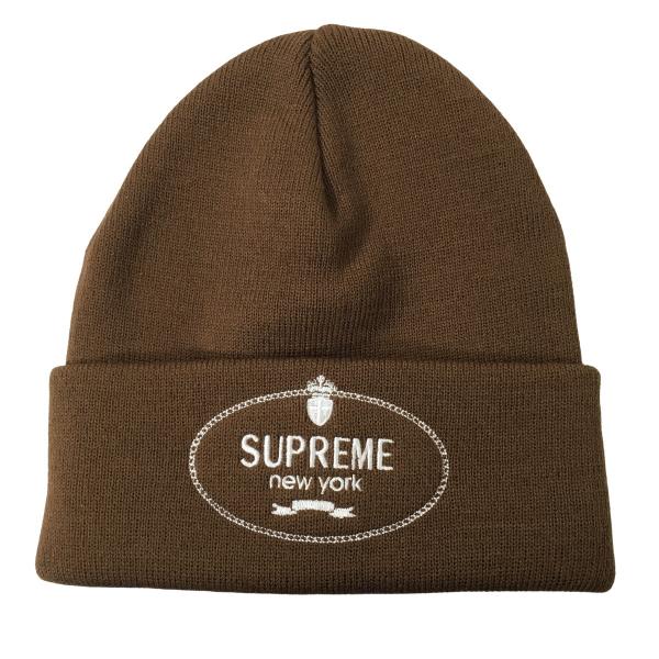 未使用品 シュプリーム 24AW Supreme Crest Beanie クレスト ビーニー ニッ...