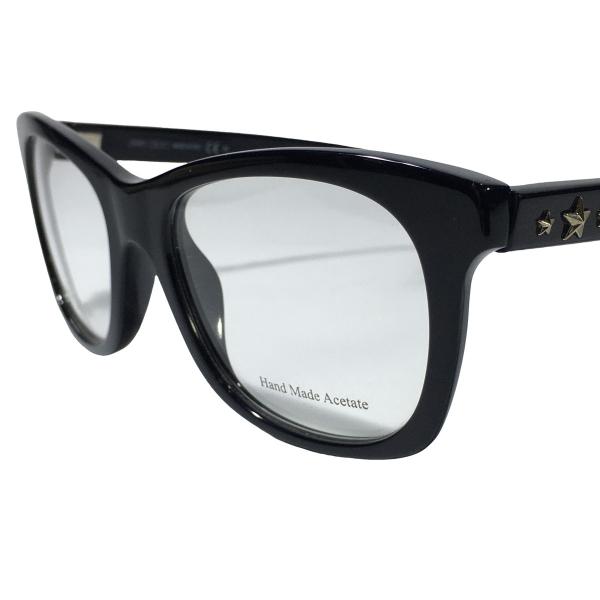 JIMMY CHOO ジミーチュウ メガネ サングラス アイウェア ブラック 眼鏡 黒 77 807...