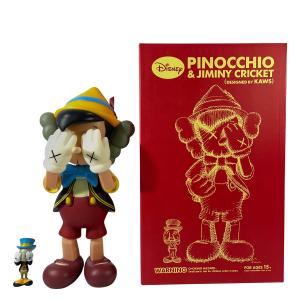KAWS PINOCCHIO & JIMINY CRICKET ピノキオ カウズ OriginalFake MEDICOM TOY オリジナルフェイク メディコムトイ 開封品