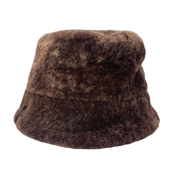 LOEWE ロエベ 24AW シアリング BUCKET HAT バケットハット チョコレート 57c...