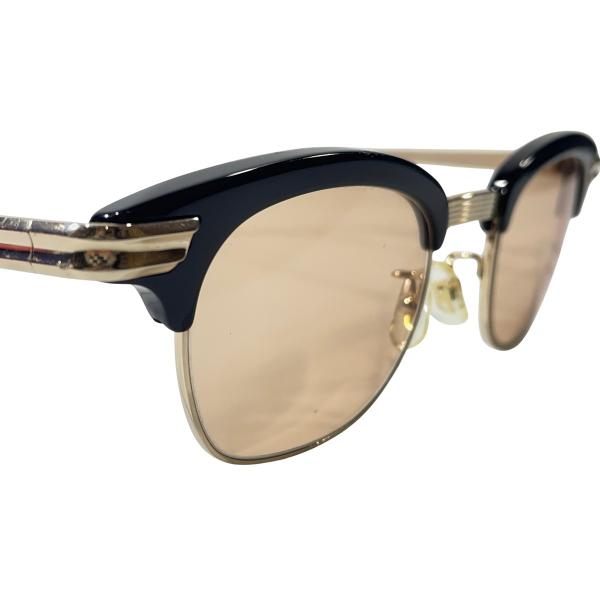 白山眼鏡店 LINDY ARM リンディアーム チタン サングラス メガネ アイウェア ゴールド ブ...