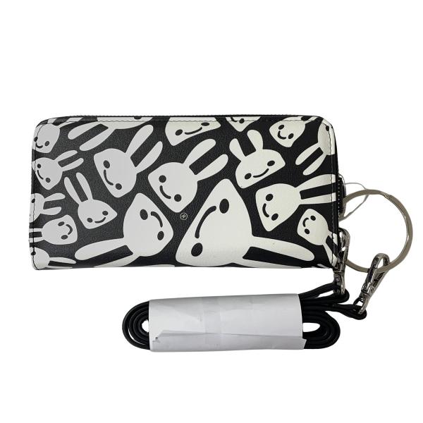 未使用品 CUNE キューン 札束ポケット付きショルダーウォレット 財布 ANLOB04 黒