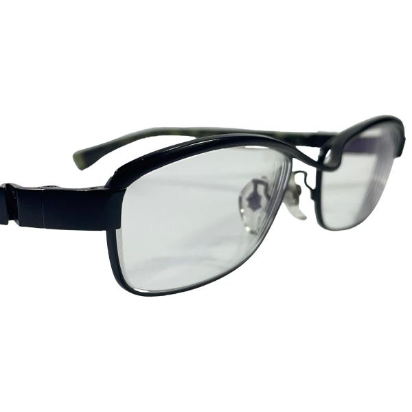 999.9 フォーナインズ?S-900T フルリム アイウェア メガネ 眼鏡 蛇腹形状 コンビネーシ...