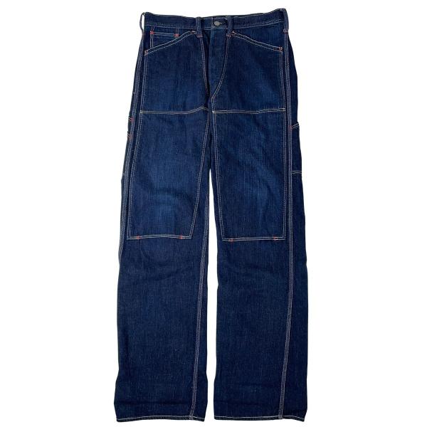 THE FLAT HEAD フラットヘッド ダブルニー デニム ペインターパンツ PN-03W 濃紺...