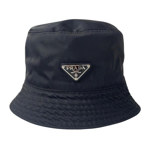 PRADA バケットハット 2HC 137 2B15 NERO 箱・タグつき L