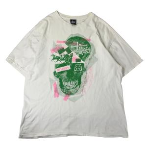 STUSSY ステューシー Tシャツ スカル ホワイト 白 半袖 L