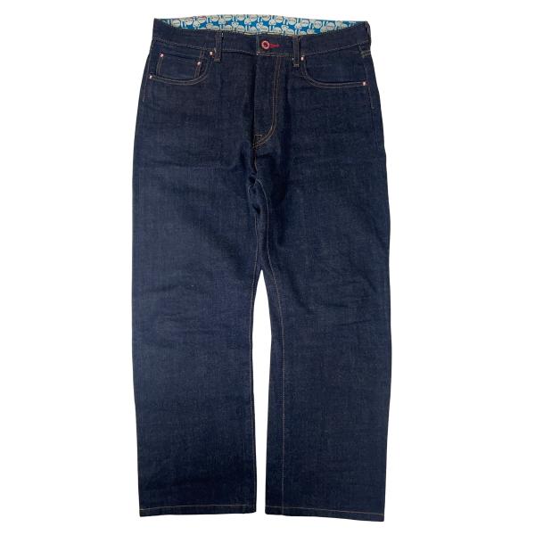 CUNE キューン 5連 逆さま うさぎ デニムパンツ ジーンズ TB07F204 濃紺 W34