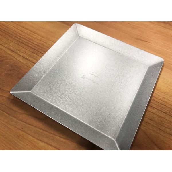 ステンレスプレート　-KUGAMI-　小皿　取り皿　※マット加工　アウトドア　インテリアトレイ　小物...