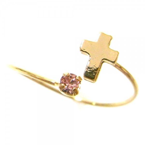 リング 指輪 レディース jewelry 人気 フリーサイズクロスリング ピンク その他同時購入でポ...