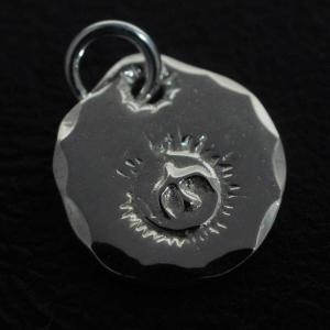 18金金メタル付SVメディスンホイール 18金 シルバー トップ フェザー