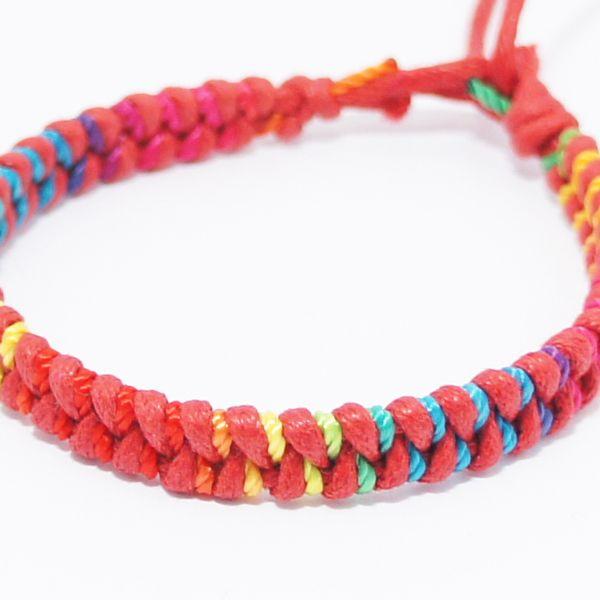 【その他同時購入で送料無料】ミサンガ ブレスレット アンクレット メンズ レディース 編込み カラフ...