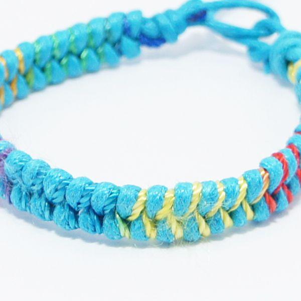 【その他同時購入で送料無料】ミサンガ ブレスレット アンクレット メンズ レディース 編込み カラフ...