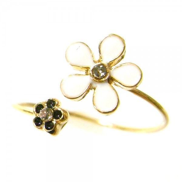 リング 指輪 レディース jewelry 人気 フラワーリング ネイビー その他同時購入でポスト投函...