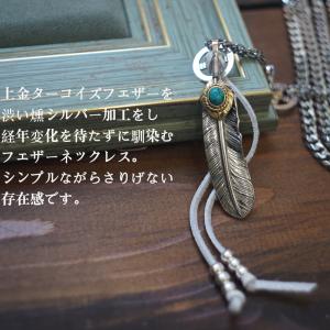 メンズ ネックレス ペンダント フェザー好きに...の詳細画像1
