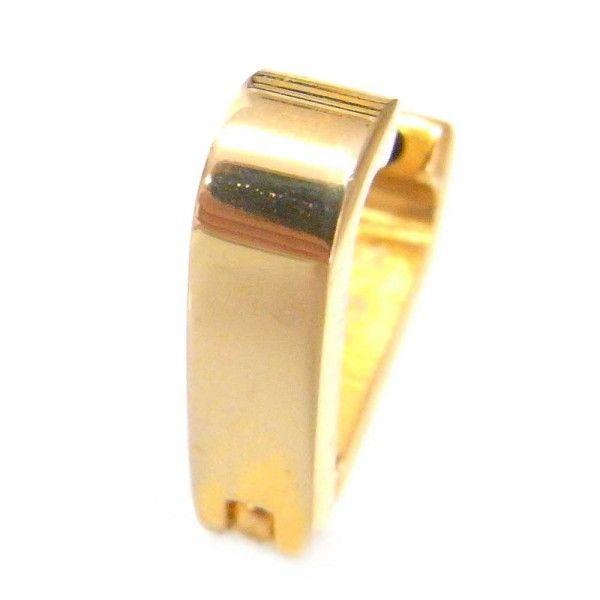 ピアス メンズ 片耳 フープ サージカルステンレスピアス トライアングルゴールド 送料無料