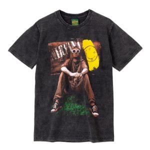 新品 NIRVANA ニルヴァーナ ロックTシャツ バンドTシャツ ブリーチ加工 スマイル ビッグサイズ バックプリント｜OVERSEASSHOP