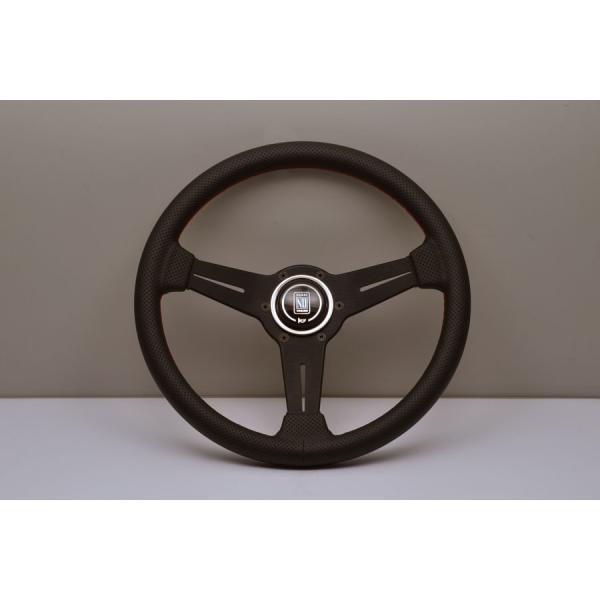 NARDI ステアリング SPORTS typeA レッドステッチ 黒レザー/黒スポーク 33Φ 6...