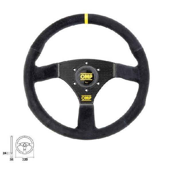 OMP ステアリング OD2032N 320 Carbon S カーボンS 黒スエード/黒スポーク