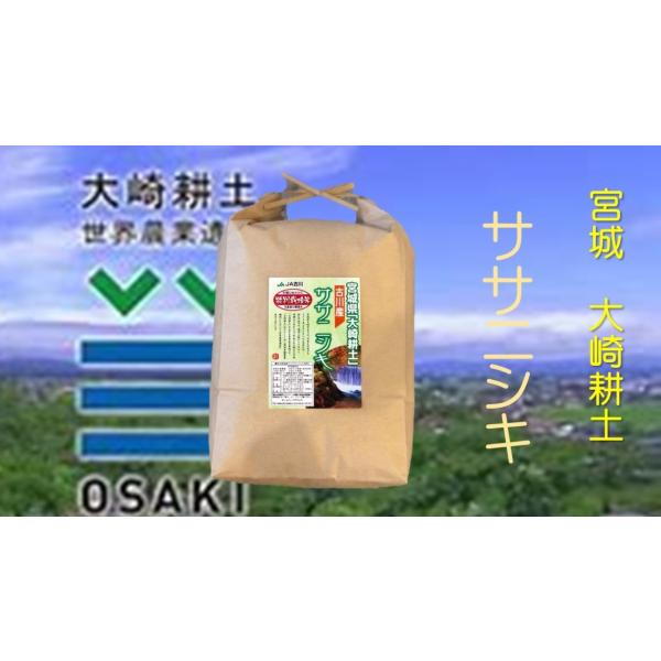 米 お米 ササニシキ 5ｋｇ 玄米 5年産 特別栽培米  郷の有機（発酵堆肥使用） 宮城古川産 大崎...