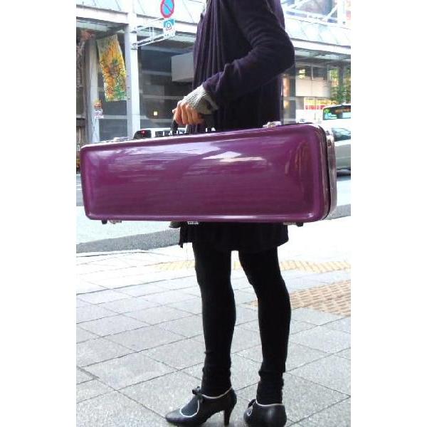 バイオリンハードケース　4/4サイズ　ポリカーボン製あやめ色