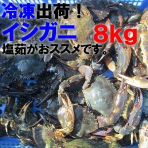 魚介類 カニ 冷凍発送 食用イシガニ 石蟹４kg×２箱で８...
