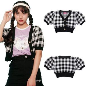 50%OFF SALE セール キャンディチュウ 子供服 半袖カーデ 120-160 Candychuu ボレロニットカーディガン 2023春夏 メール便OK シスタージェニー キッズ 子ども服｜owl-owl