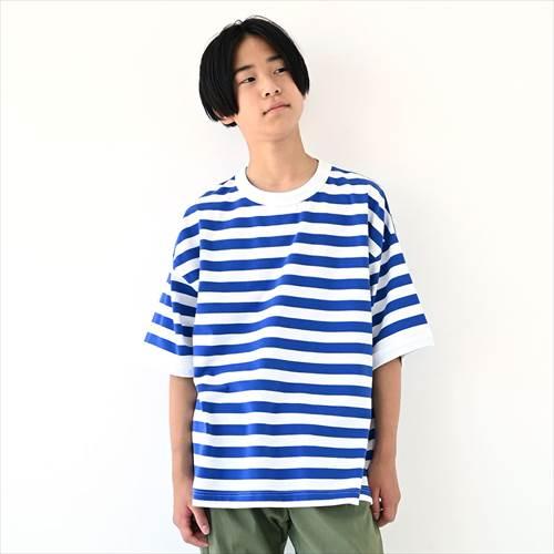 フォブ 子ども服 半袖Ｔシャツ F(160cm-170cm) FOV ボーダー リンガーTシャツ ブ...