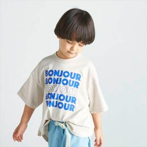 フォブ 子ども服 Ｔシャツ 110cm-160cm FOV BONJOUR 6分袖Tシャツ サンド メール便OK 2024春夏 M(110cm-120cm)/L(130cm-140cm)/XL(150cm-160cm) キッズ ジュニア｜owl-owl