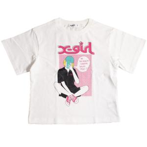 35%OFF SALE セール エックスガールステージス 子供服 Tシャツ 100-140 X-GIRL STAGES ガールズモチーフ半袖Tシャツ 2023春夏メール便OK ベビー服 子ども服｜owl-owl