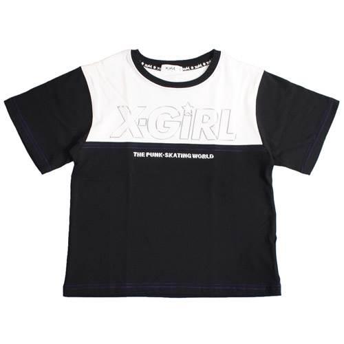 X-girl Stages 子ども服 Tシャツ 80-140cm エックスガールステージス メタリッ...