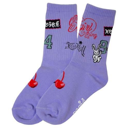 X-girl Stages（エックスガールステージス） 子ども用 靴下 13-21cm MIXロゴ ...