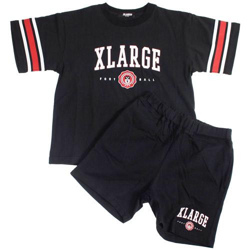 エクストララージ キッズ 子ども服  80-140cm XLARGE KIDS カレッジロゴ半袖Tシ...