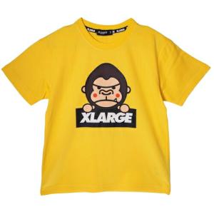 35%OFFセール XLARGE KIDS（エクストララージキッズ） ファニーゴリラ カラーチェンジ半袖Tシャツ キイロ イエロー（80-140cm） メール便OK 2026春夏