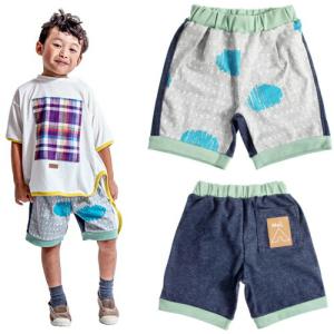 モル 子ども服 90cm-150cm MOL original Jacquard pants オリジナルジャガードパンツ ヘザーグレー メール便OK 2024春夏｜owl-owl