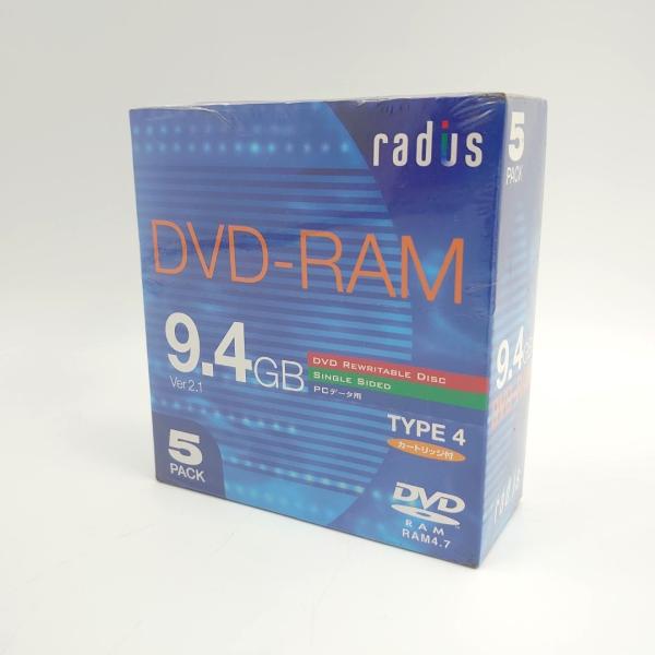 DVD-RAM 9.4GB 5枚 radius RDM940-405-20  未開封