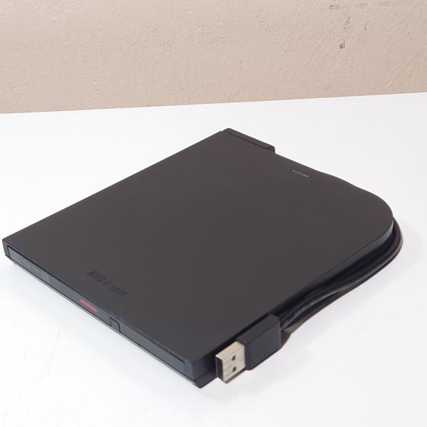 ポータブルDVDドライブ BUFFALO ウルトラスリム ケーブル収納タイプ DVSM-PTS58U...