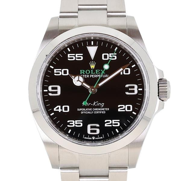 ロレックス ROLEX エアキング 126900 ブラック SS メンズ腕時計