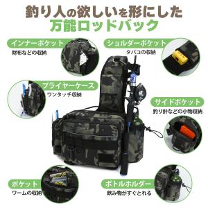 フィッシングバッグ 釣り バッグ タックルバッ...の詳細画像1