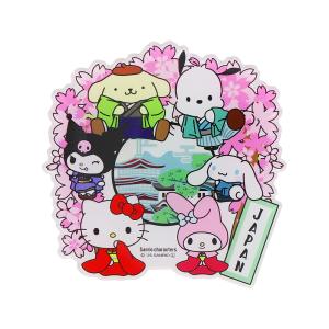 サンリオ マグネット アクリル 和風 JAPAN 桜 ハローキティ マイメロディ シナモロール クロミ ポムポムプリン ポチャッコ