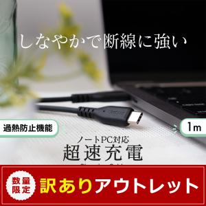 アウトレット商品 Type-C to Type-Cケーブル 1m 充電 データ転送 PD100W
