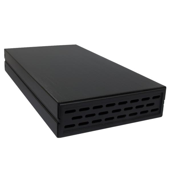 ドライブケース HDD 3.5インチ 黒角 USB3.2Gen1対応 USB Type-A接続